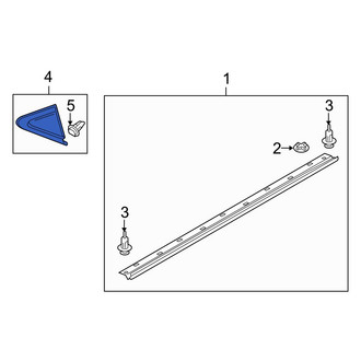 Mazda OE - Rear Right Door Molding