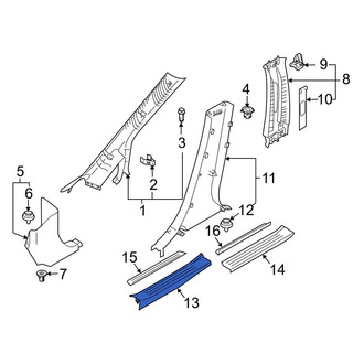 Mazda OE - Front Left Inner Door Sill Plate