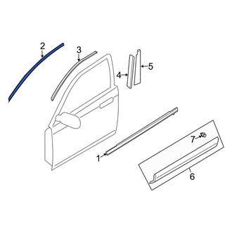 Mazda OE - Front Left Door Window Molding