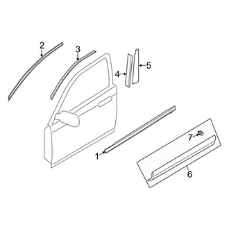 Mazda OE - Front Door - Exterior Trim