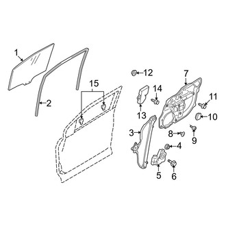 Mazda OE - Front Door - Glass & Hardware