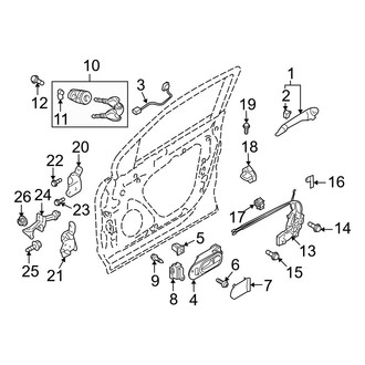 Mazda OE - Front Door - Lock & Hardware