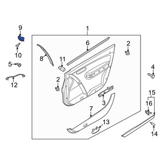 Mazda OE - Front Right Door Window Switch