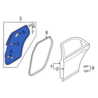 Mazda OE - Rear Right Inner Door Seal