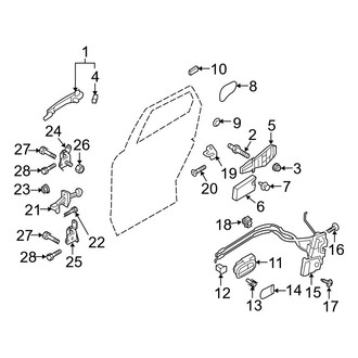 Mazda OE - Rear Door - Lock & Hardware