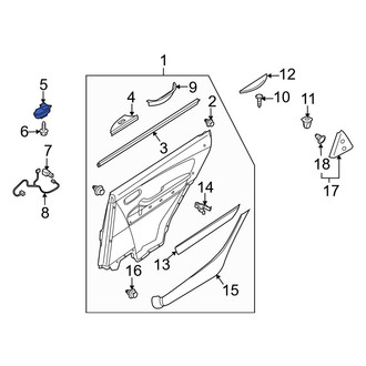 Mazda OE - Rear Door Window Switch