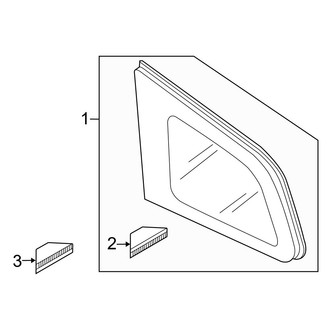 Mazda OE - Quarter Panel - Glass