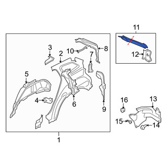 Mazda OE - Left Outer Body D-Pillar