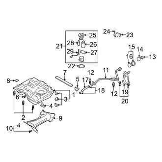 Mazda OE - Fuel System Components (FWD)