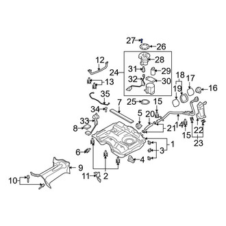 Mazda OE - Fuel Pump Bolt