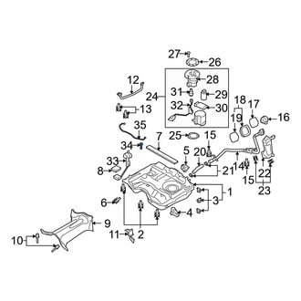 Mazda OE - A/C Refrigerant Line Bolt