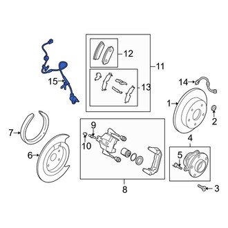 Mazda OE - Rear Left ABS Wheel Speed Sensor
