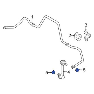 Mazda OE - Front Suspension Stabilizer Bar Link Nut