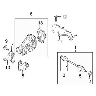 Mazda OE - Rear Suspension - Drive Axles (AWD)