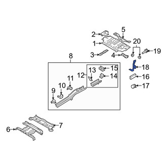 Mazda OE - Rear Right Frame Stiffener