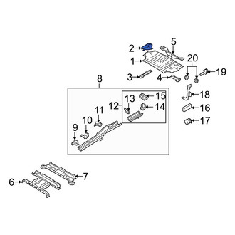 Mazda OE - Rear Right Floor Extension