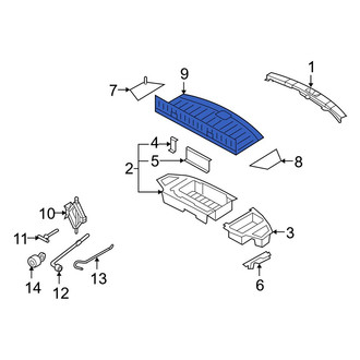 Mazda OE - Rear Trunk Floor Storage Box
