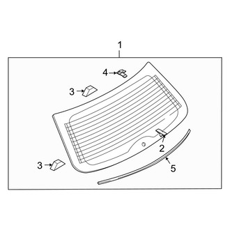 Mazda OE - Lift Gate - Glass