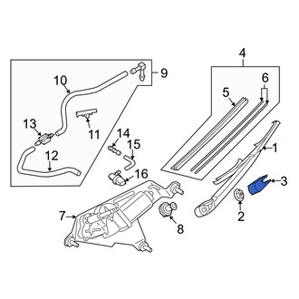 Mazda OE - Rear Wiper Arm Cover