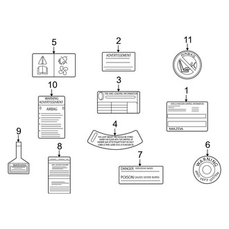 Mazda OE - Information Labels - Labels