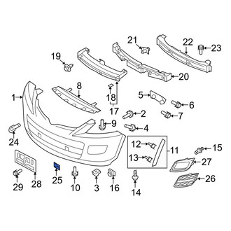 Mazda OE - Front Right Tow Eye Cap