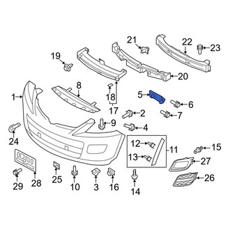 Mazda OE - Front Right Bumper Cover Bracket