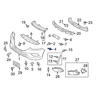 Mazda OE - Battery Cover Clip