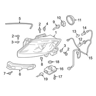Mazda OE - Front Lamps - Headlamp Components (Xenon)