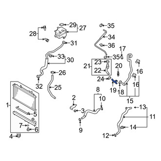 Mazda OE - Cooling System Bypass Line Adapter