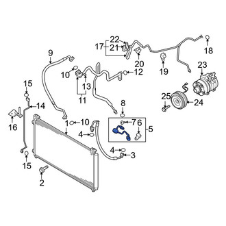 Mazda OE - Front A/C Pipe