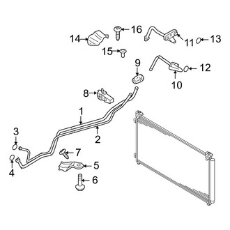 Mazda OE - Air Conditioner & Heater - Rear A/C Lines