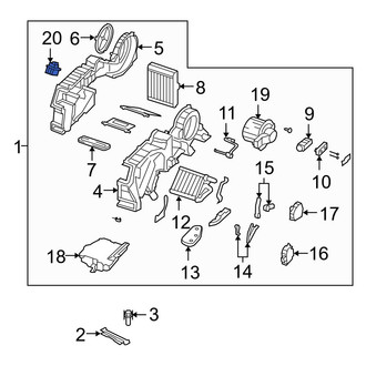 Mazda OE - Rear HVAC Blower Motor Resistor