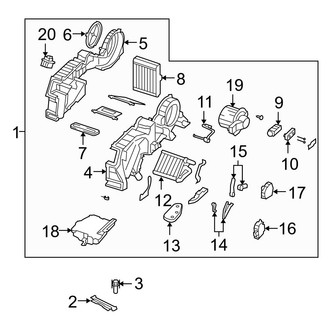 Mazda OE - Air Conditioner & Heater - Rear Evaporator