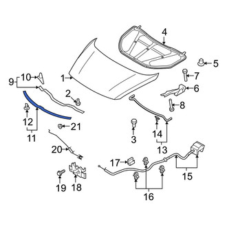 Mazda OE - Front Hood Seal
