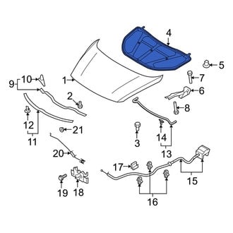 Mazda OE - Hood Insulation Pad