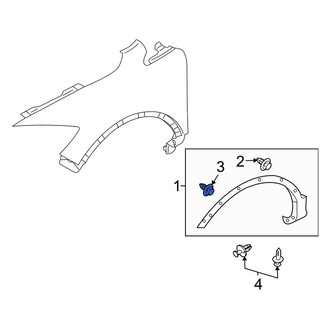 Mazda OE - Rocker Panel Molding Clip