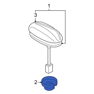 Mazda OE - Radio Antenna Base Nut