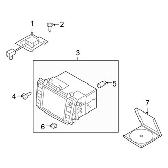 Mazda OE - Instrument Panel - Navigation System Components