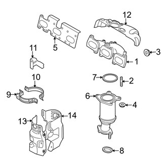 Mazda OE - Exhaust System - Manifold (Rear)
