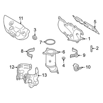 Mazda OE - Exhaust System - Manifold (Front)