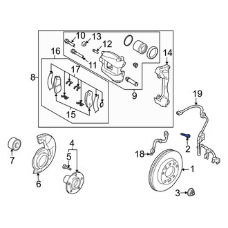 Mazda OE - Disc Brake Rotor Set Screw