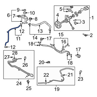 Mazda OE - Power Steering Return Hose
