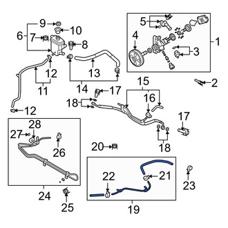 Mazda OE - Power Steering Return Hose