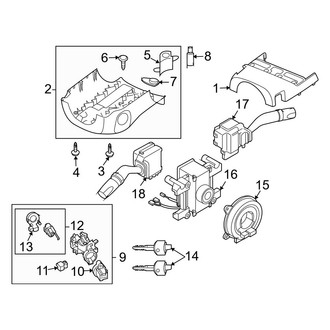 Mazda OE - Steering Column - Shroud, Switches & Levers (W/O Smart Key)