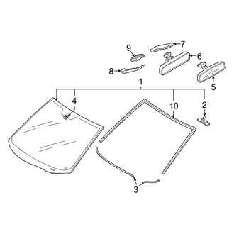 Mazda OE - Windshield - Moldings