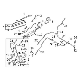 Mazda OE - Windshield - Wiper & Washer Components