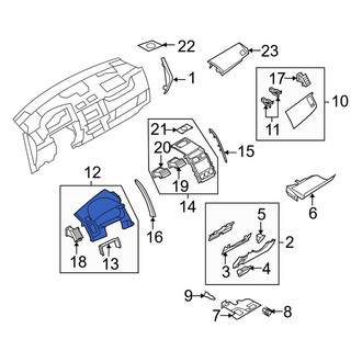 Mazda OE - Instrument Cluster Visor