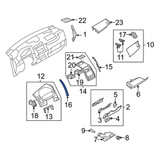 Mazda OE - Left Instrument Panel Molding