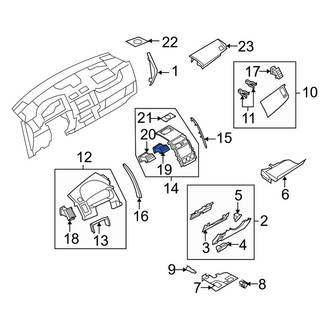 Mazda OE - Right Center Dashboard Air Vent