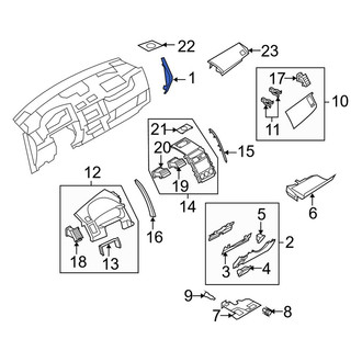 Mazda OE - Instrument Panel Side Cover